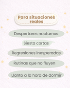 50 tarjetas digitales para el sueño real de tu bebé.