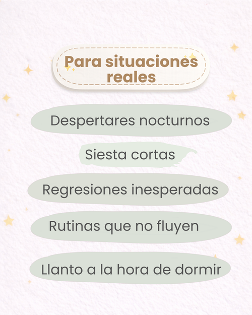 50 tarjetas digitales para el sueño real de tu bebé.