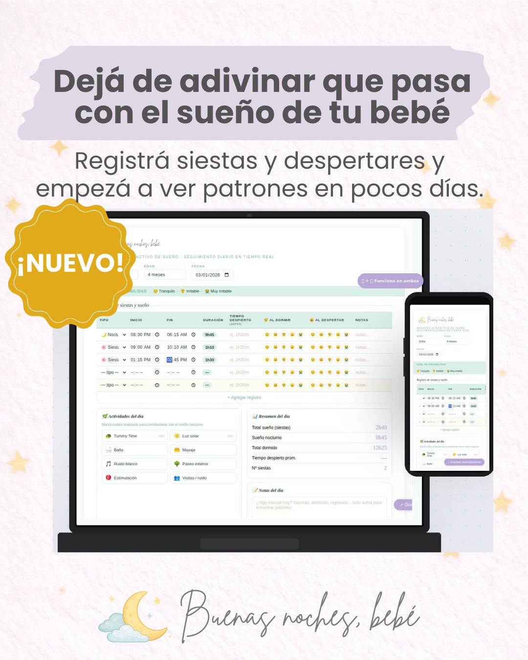 Registro Interactivo de Sueño