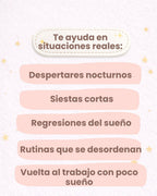 50 tarjetas digitales para el sueño real de tu bebé.